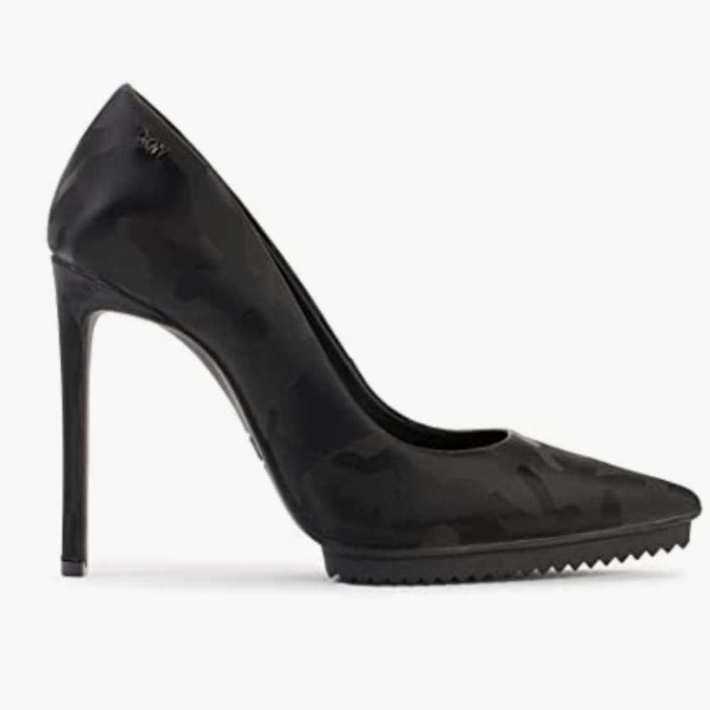 DKNY Black Camouflage Heels - Picture 3 of 8